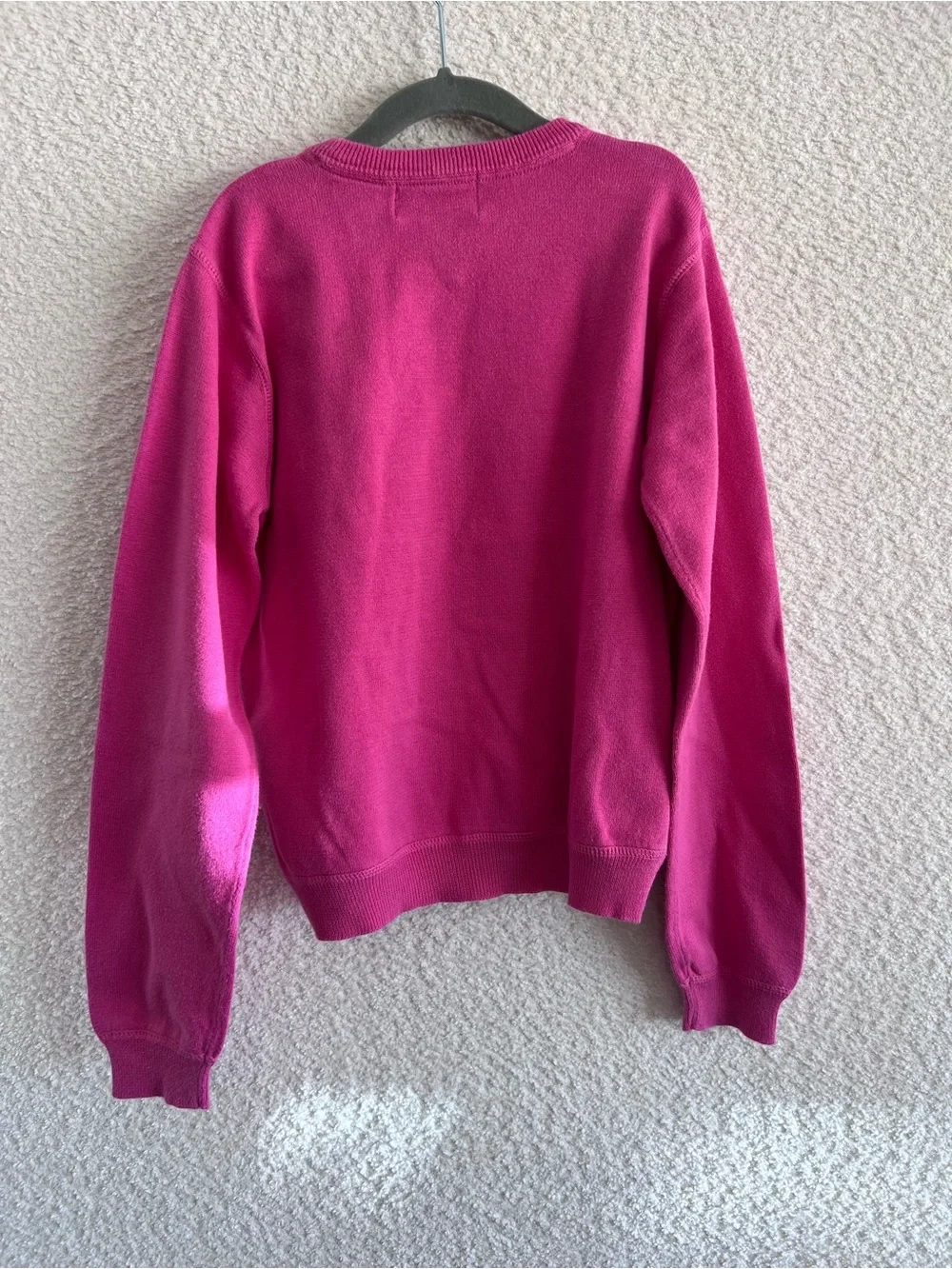 Ralph Lauren Vintage 100% Cotton Pink Sweater Long Sleeves Size Large